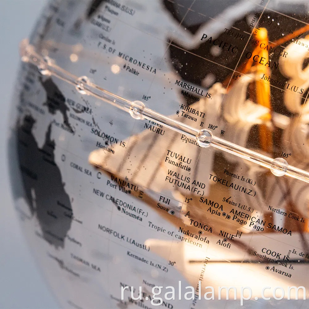 Стильная 8-дюймовая лампа мира для дома и офиса Dé Cor